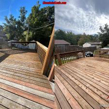 Pro Deck Cleaning and Wood Restoration in Saint Charles, Missouri.